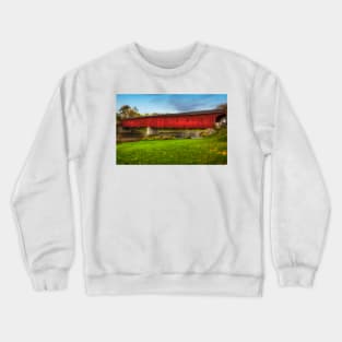 West Montrose Covered Bridge 3 Crewneck Sweatshirt